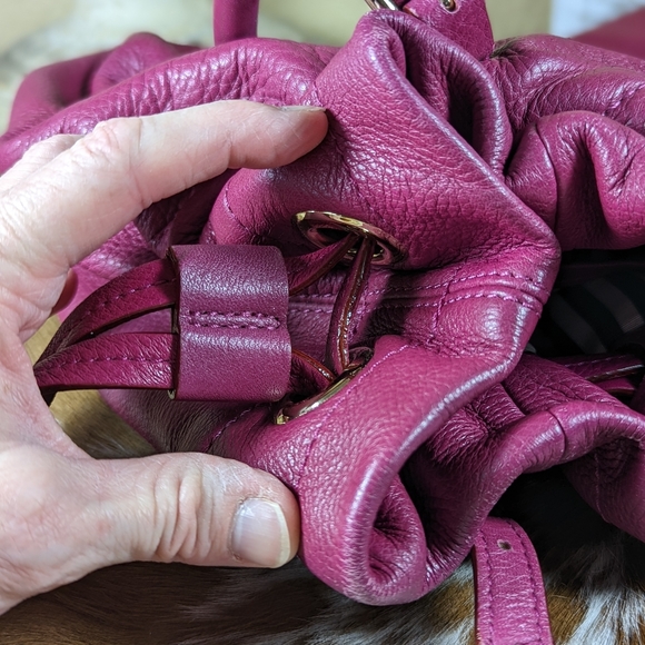 Kate Spade Westbury Drawstring Opus Berry Pink Shoulder Bag Tote - Picture 11 of 14